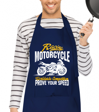 Kuchařská zástěra - dárek pro motorkáře