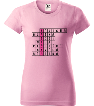 Tričko s křížovkou