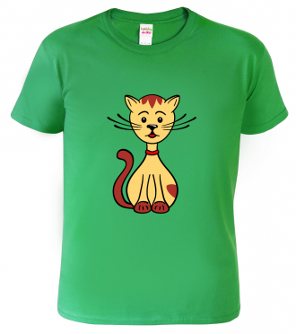 Dětské tričko s kočkou - Sedící kočička