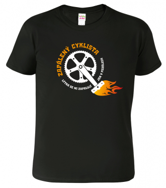 Pánské tričko pro cyklistu - Zapálený cyklista