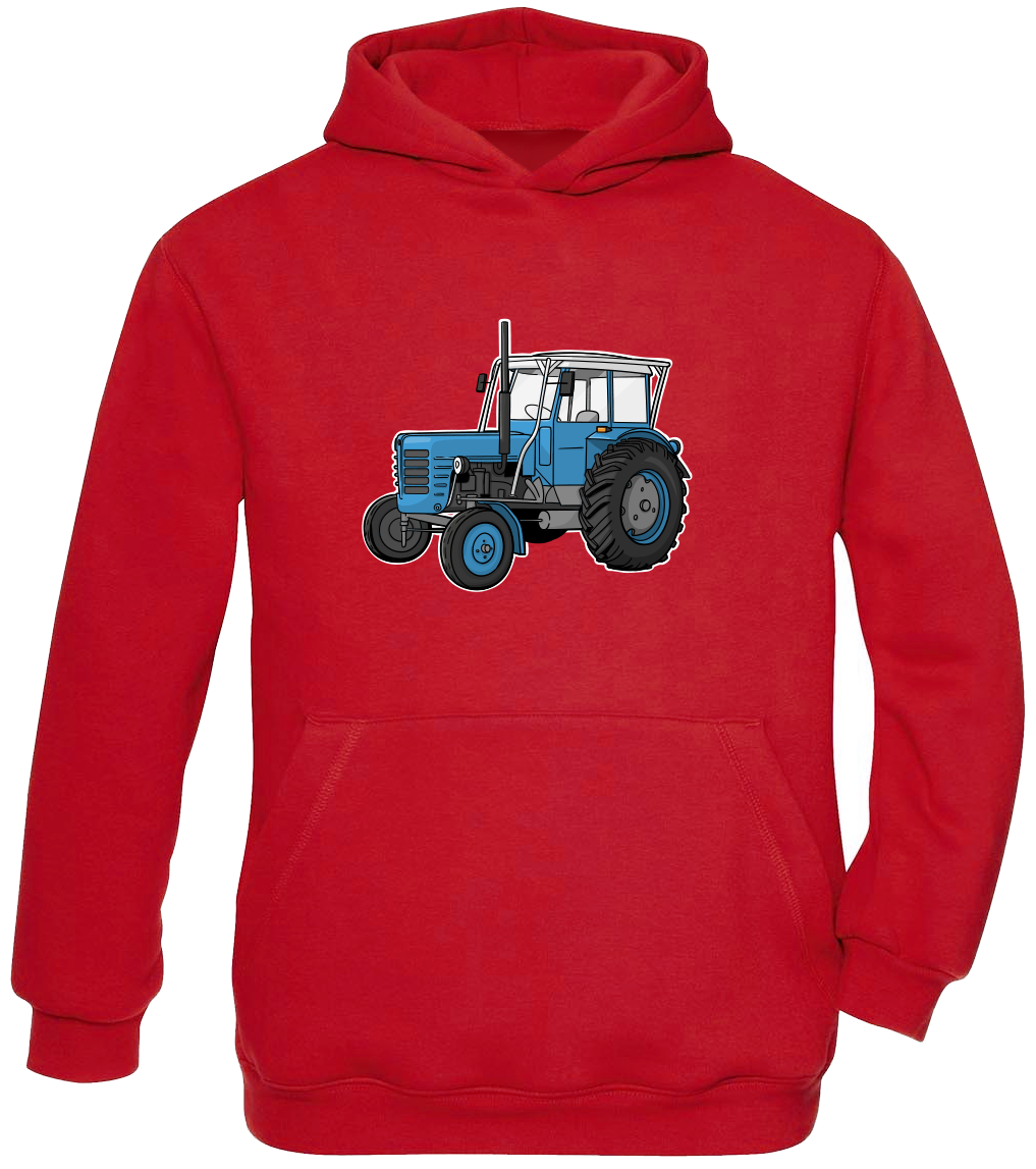 Dětská mikina s traktorem - Starý traktor Velikost: 12-14 let, Barva: Červená (Red)
