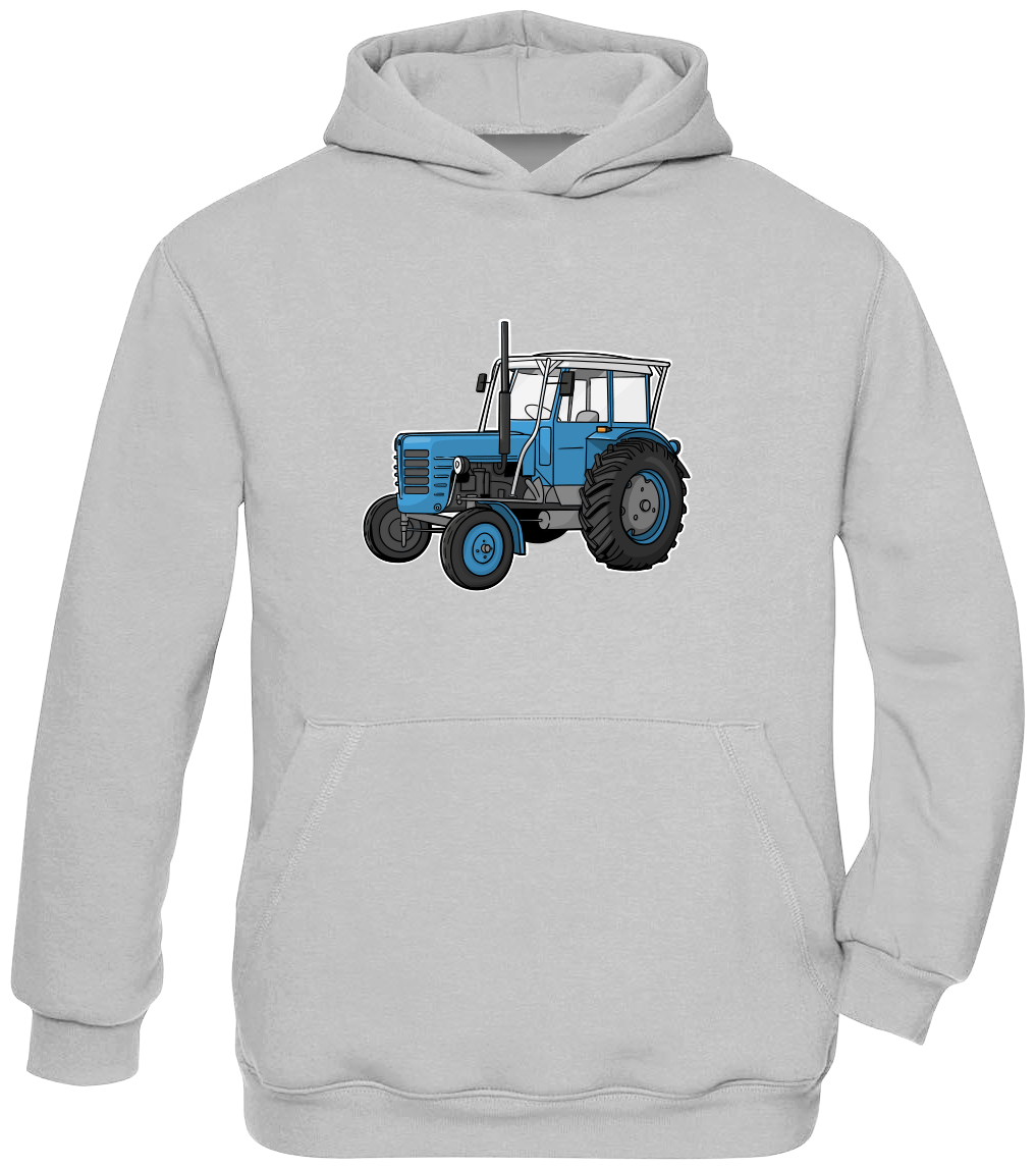 Dětská mikina s traktorem - Starý traktor Velikost: 7-8 let, Barva: Šedá
