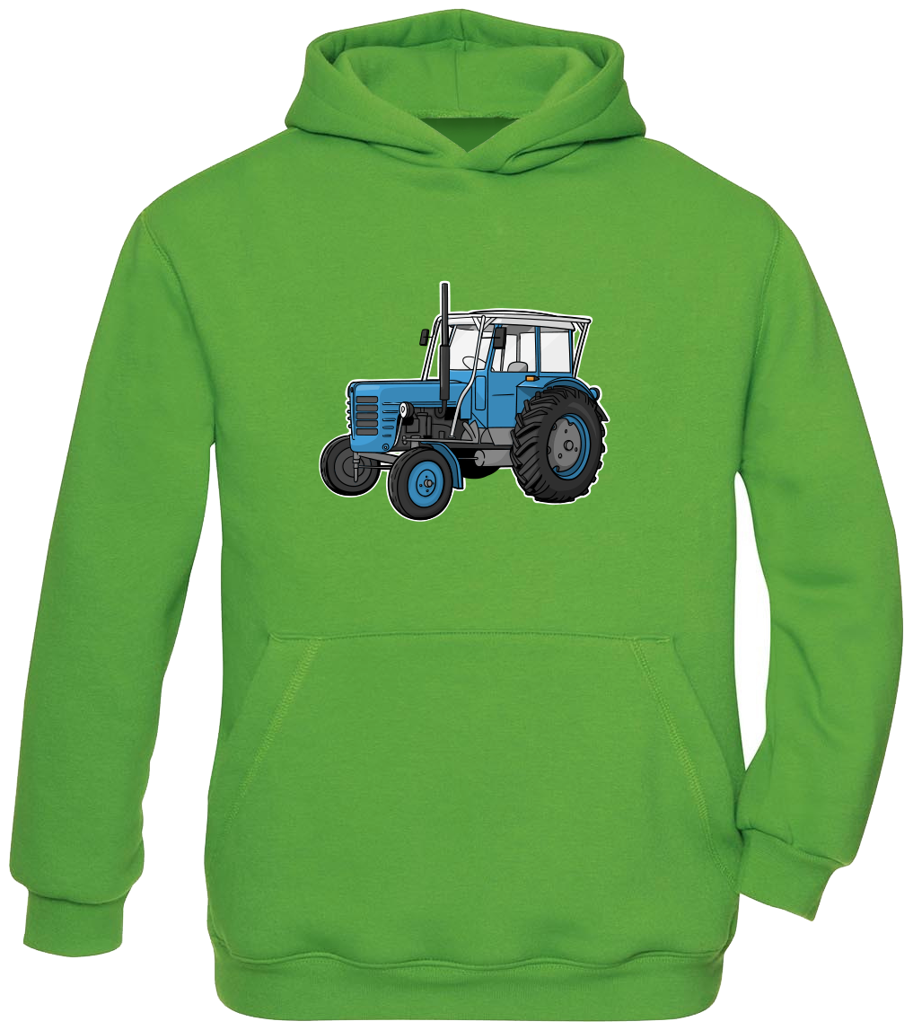 Dětská mikina s traktorem - Starý traktor Velikost: 7-8 let, Barva: Zelená (Real Green)
