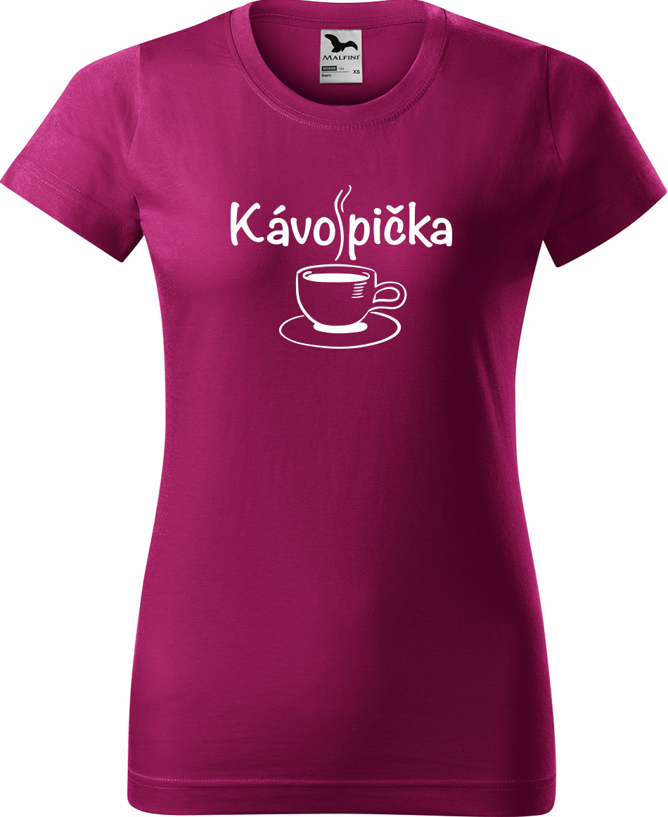 Vtipné tričko - Kávopička Velikost: XL, Barva: Fuchsia red (49)
