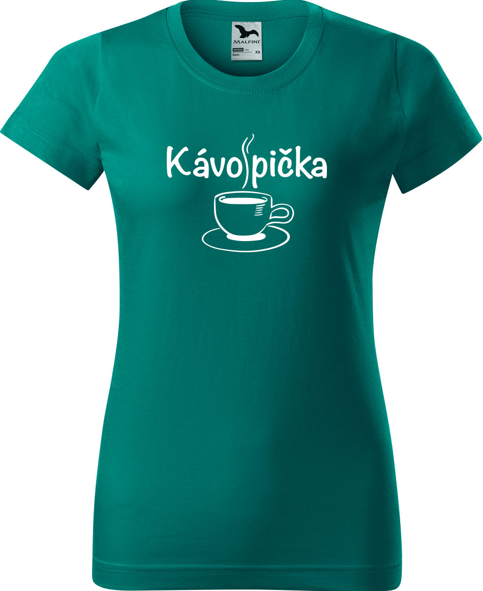 Vtipné tričko - Kávopička Velikost: XL, Barva: Emerald (19)