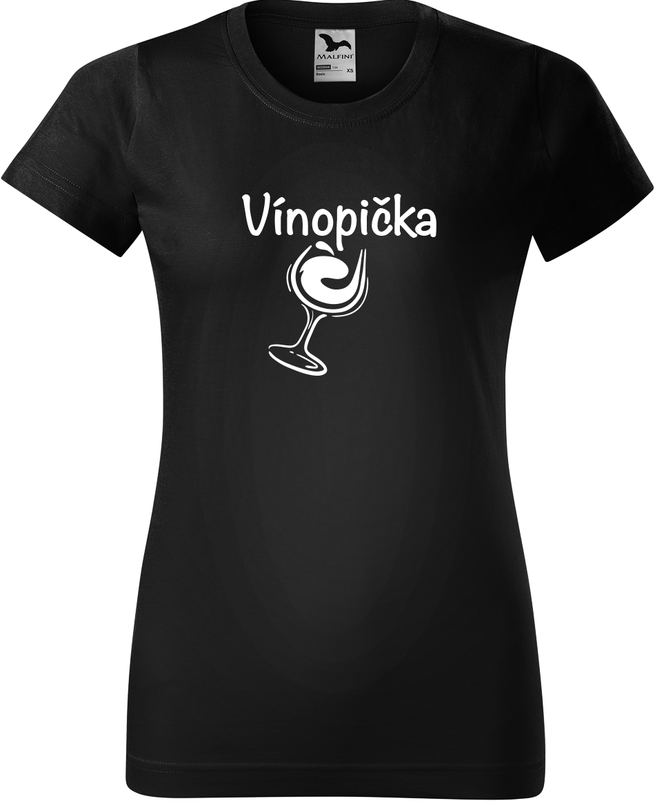Vtipné tričko - Vínopička Velikost: XL, Barva: Černá (01)