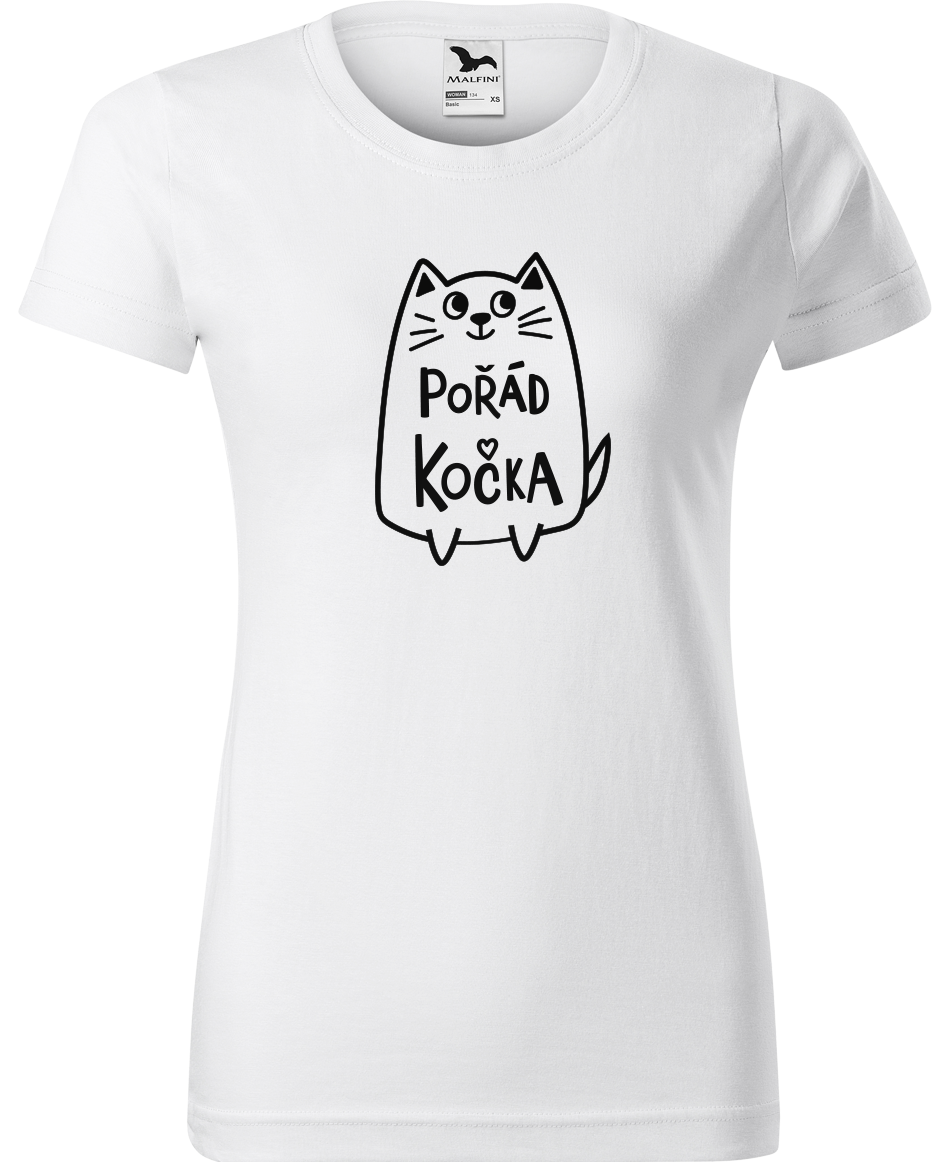 Dámské tričko s kočkou - Pořád kočka Velikost: 3XL, Barva: Bílá (00)