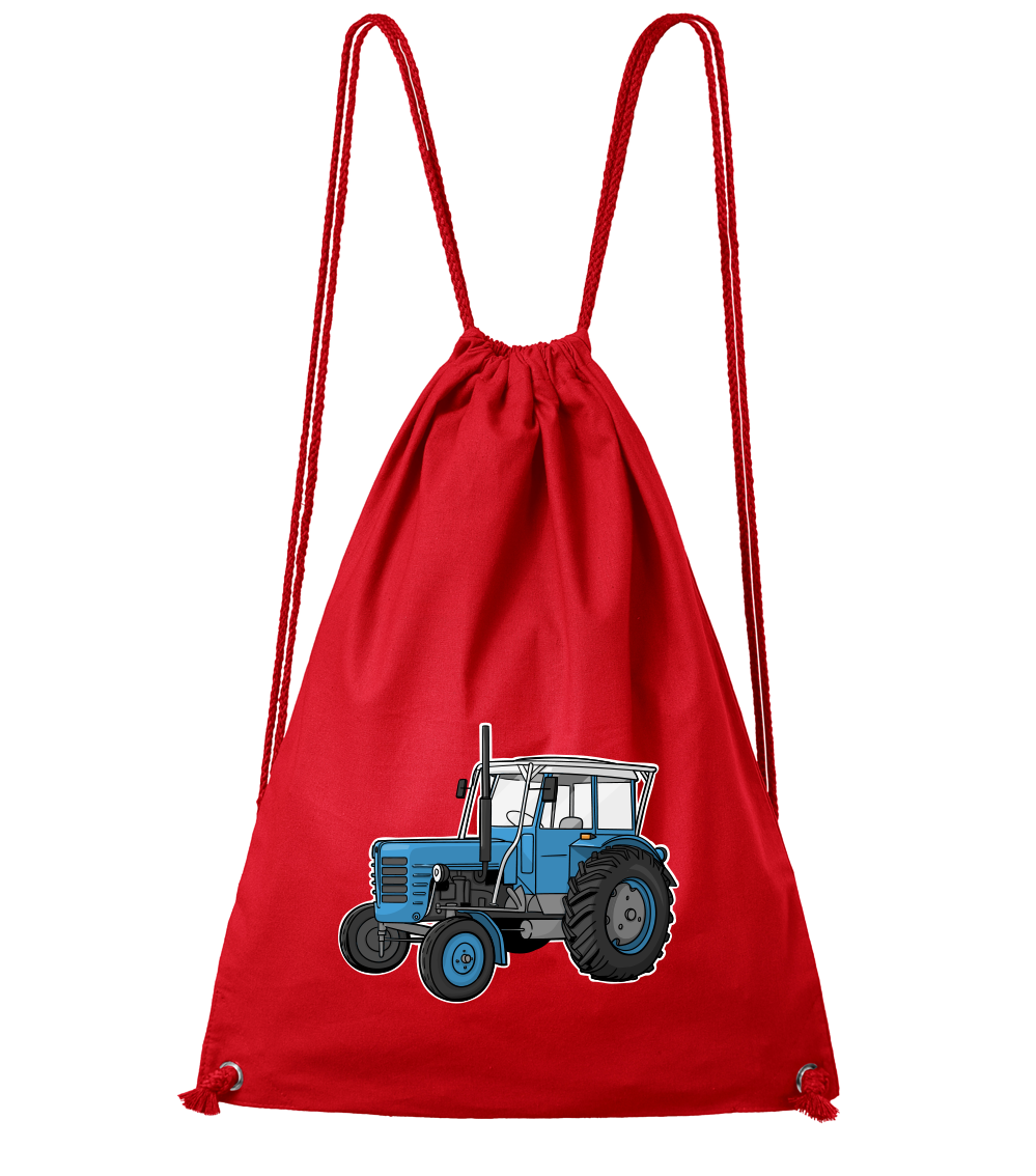 Batoh s traktorem - Starý traktor Barva: Červená