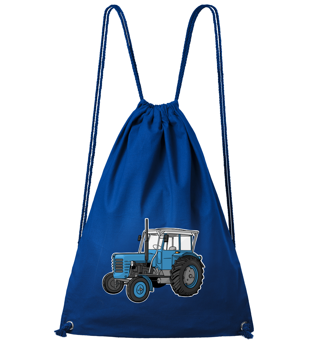 Batoh s traktorem - Starý traktor Barva: Královská modrá