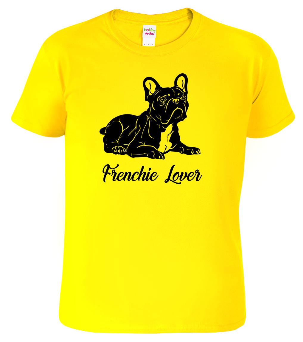 Dětské tričko s buldočkem - Frenchie Lover Velikost: 6 let / 122 cm, Barva: Žlutá (04)