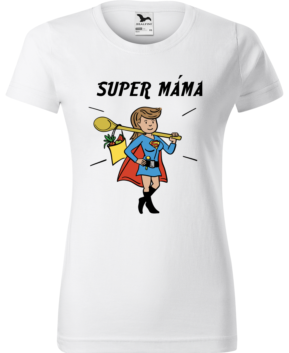 Tričko pro maminku - Super máma Velikost: M, Barva: Bílá (00)