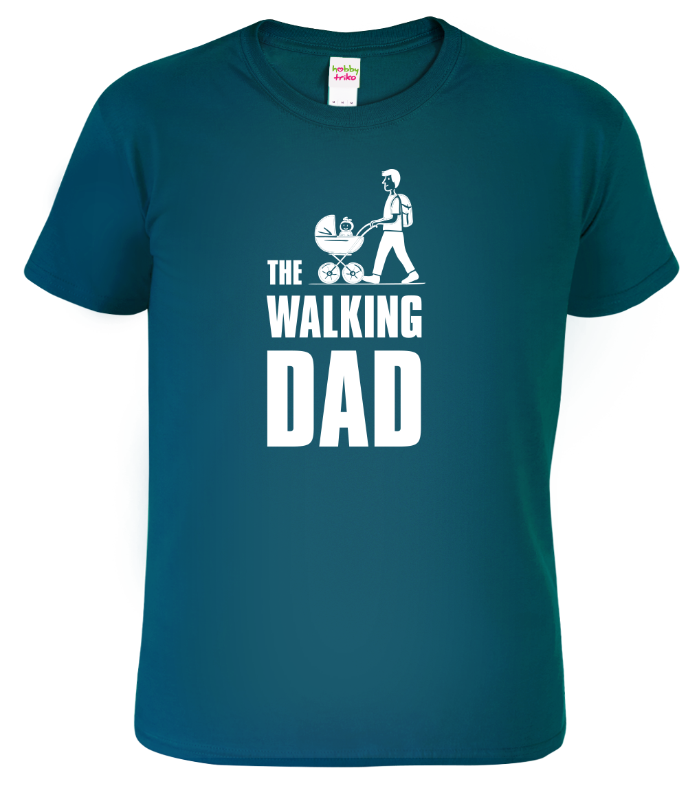 Tričko pro tátu - The Walking Dad Velikost: XL, Barva: Petrolejová (93)