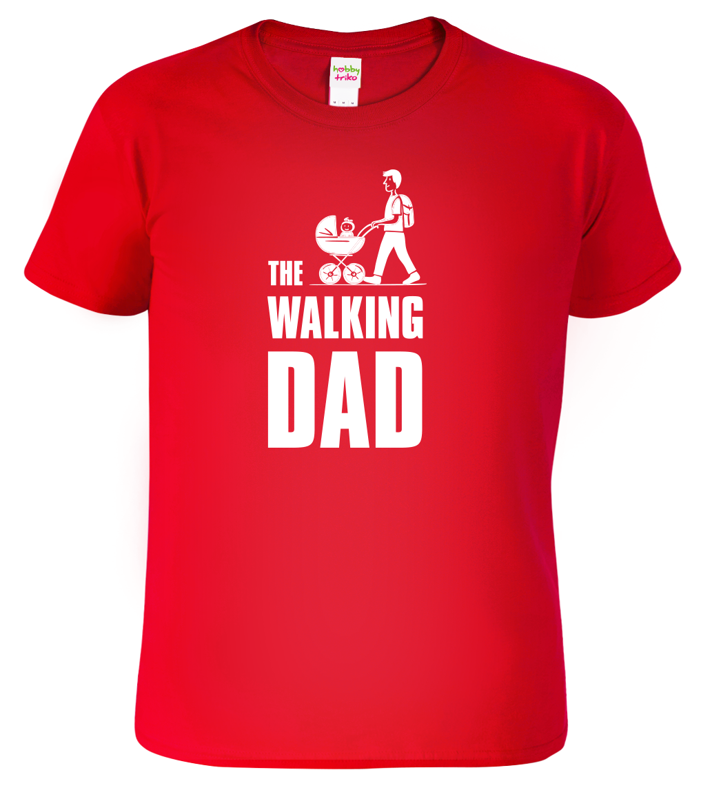 Tričko pro tátu - The Walking Dad Velikost: XL, Barva: Červená (07)