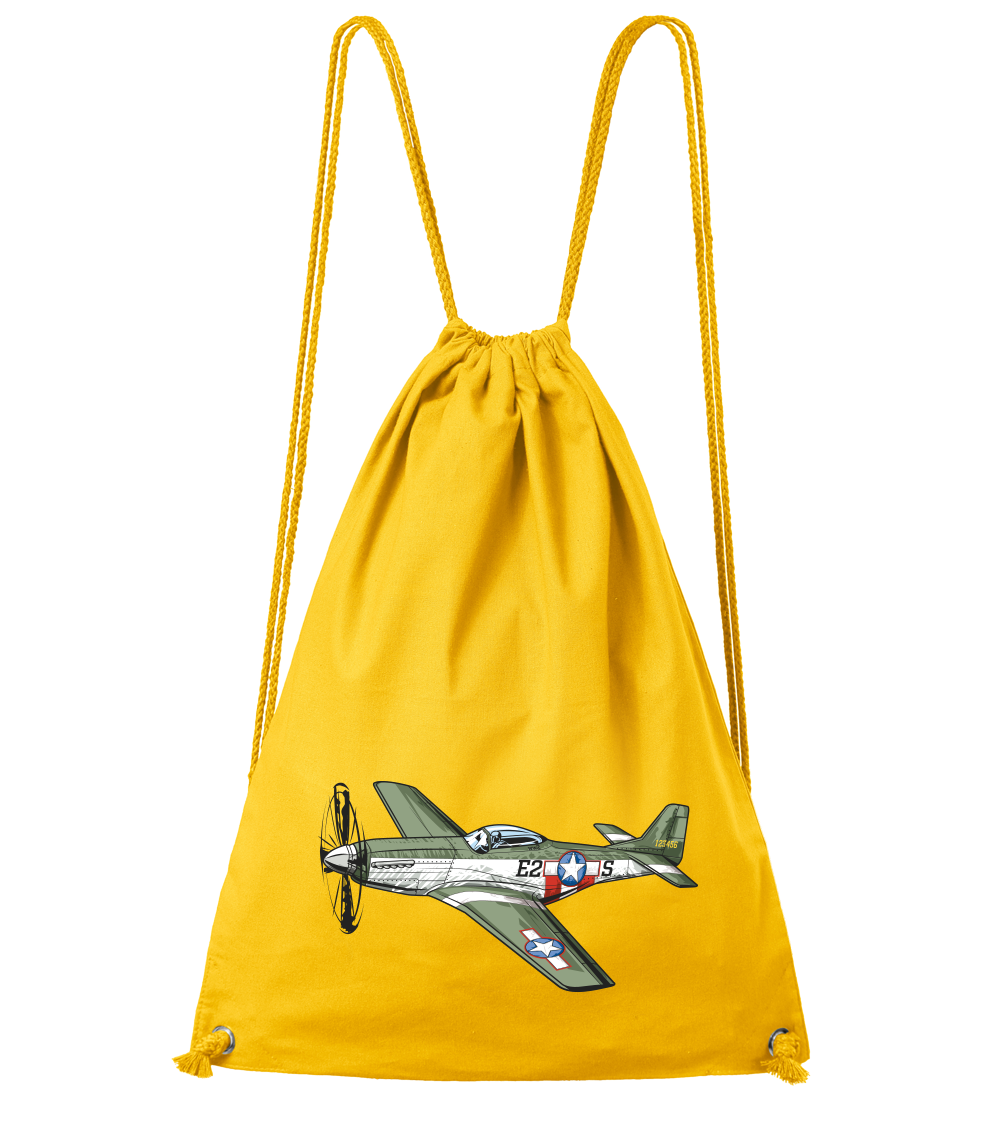 Batoh s letadlem - P-51 Mustang Barva: Žlutá