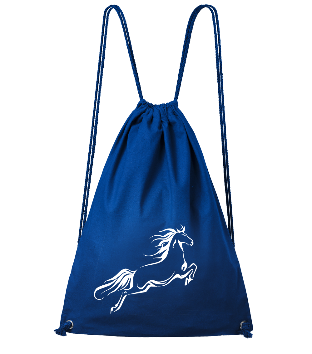 Batoh s koněm - Kůň ve skoku Barva: Královská modrá