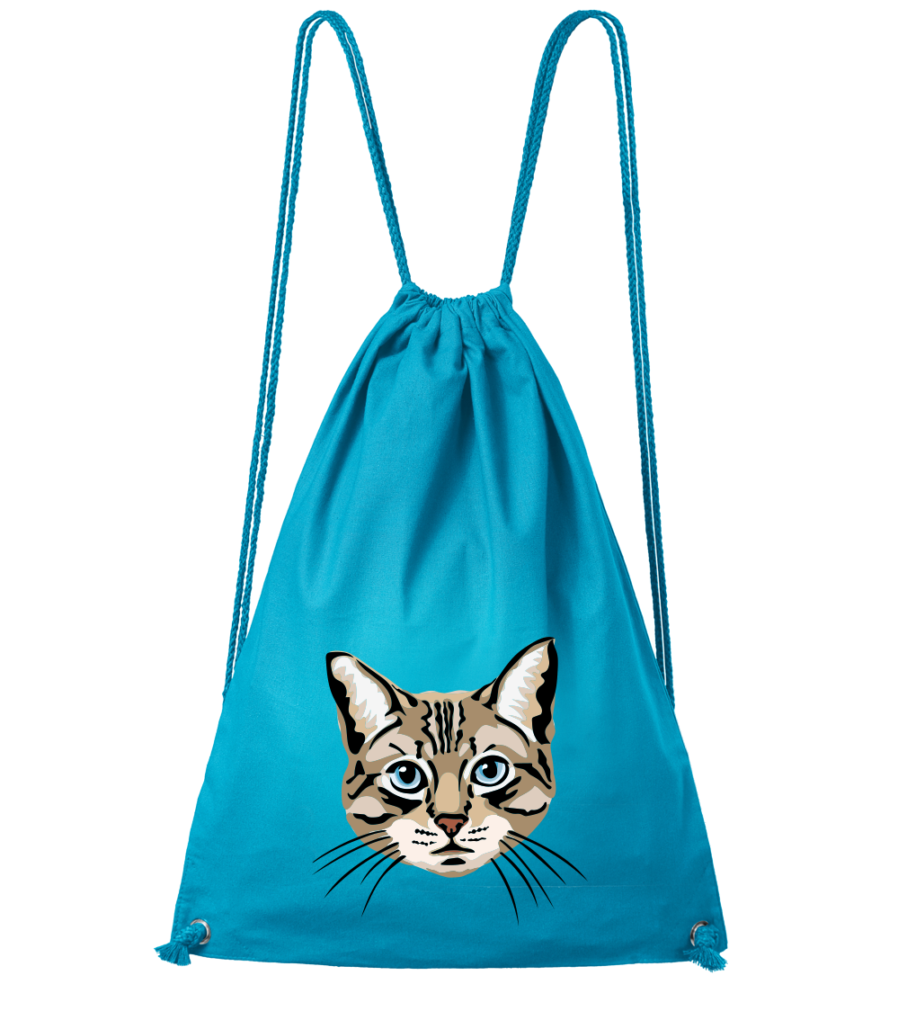 Batoh s kočkou - Modroočka Barva: Tyrkysová