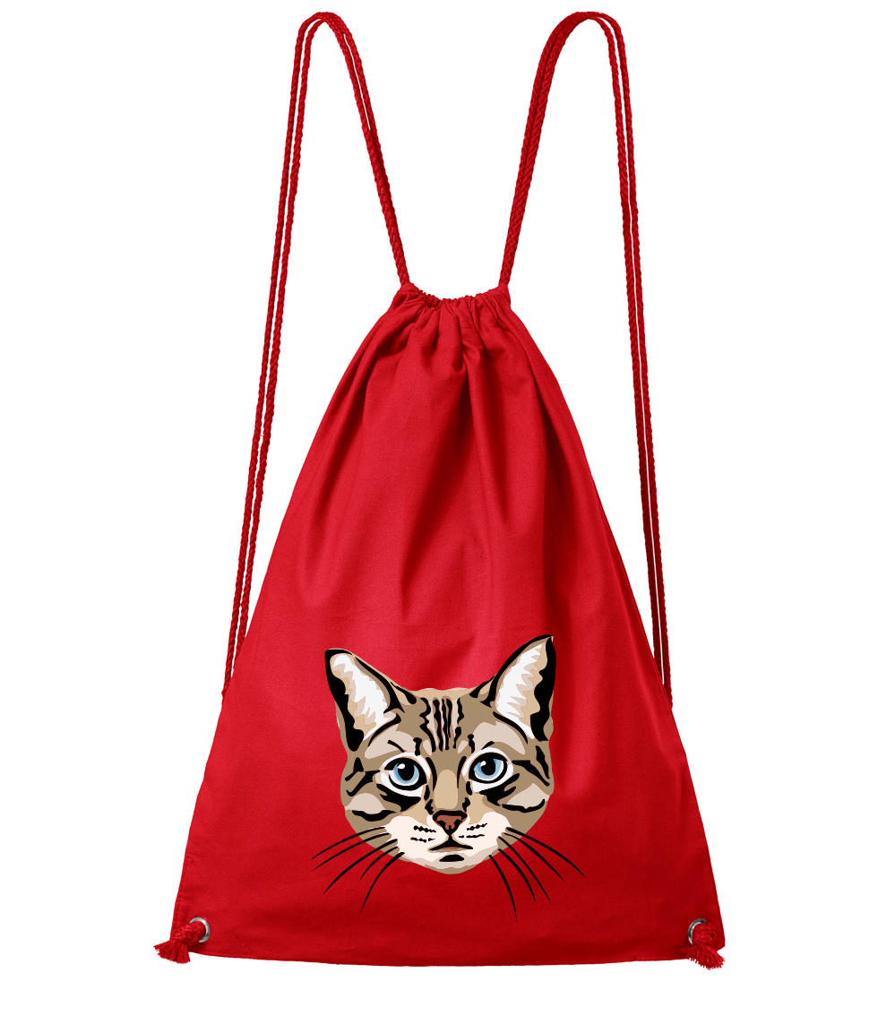 Batoh s kočkou - Modroočka Barva: Červená