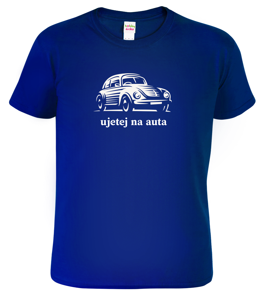Pánské tričko s autem - Ujetej na auta Velikost: M, Barva: Královská modrá (05)
