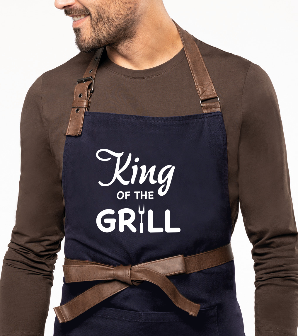 Zástěra na grilování EXCLUSIVE - King of The Grill Barva: Tmavě modrá