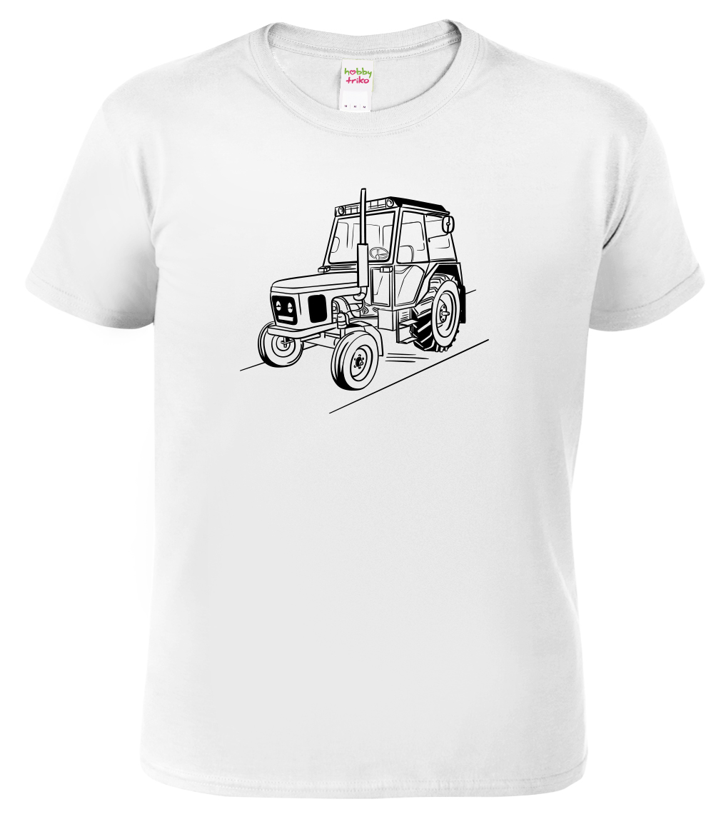 Dětské tričko s traktorem - Český traktor Velikost: 10 let / 146 cm, Barva: Bílá (00), Délka rukávu: Krátký rukáv