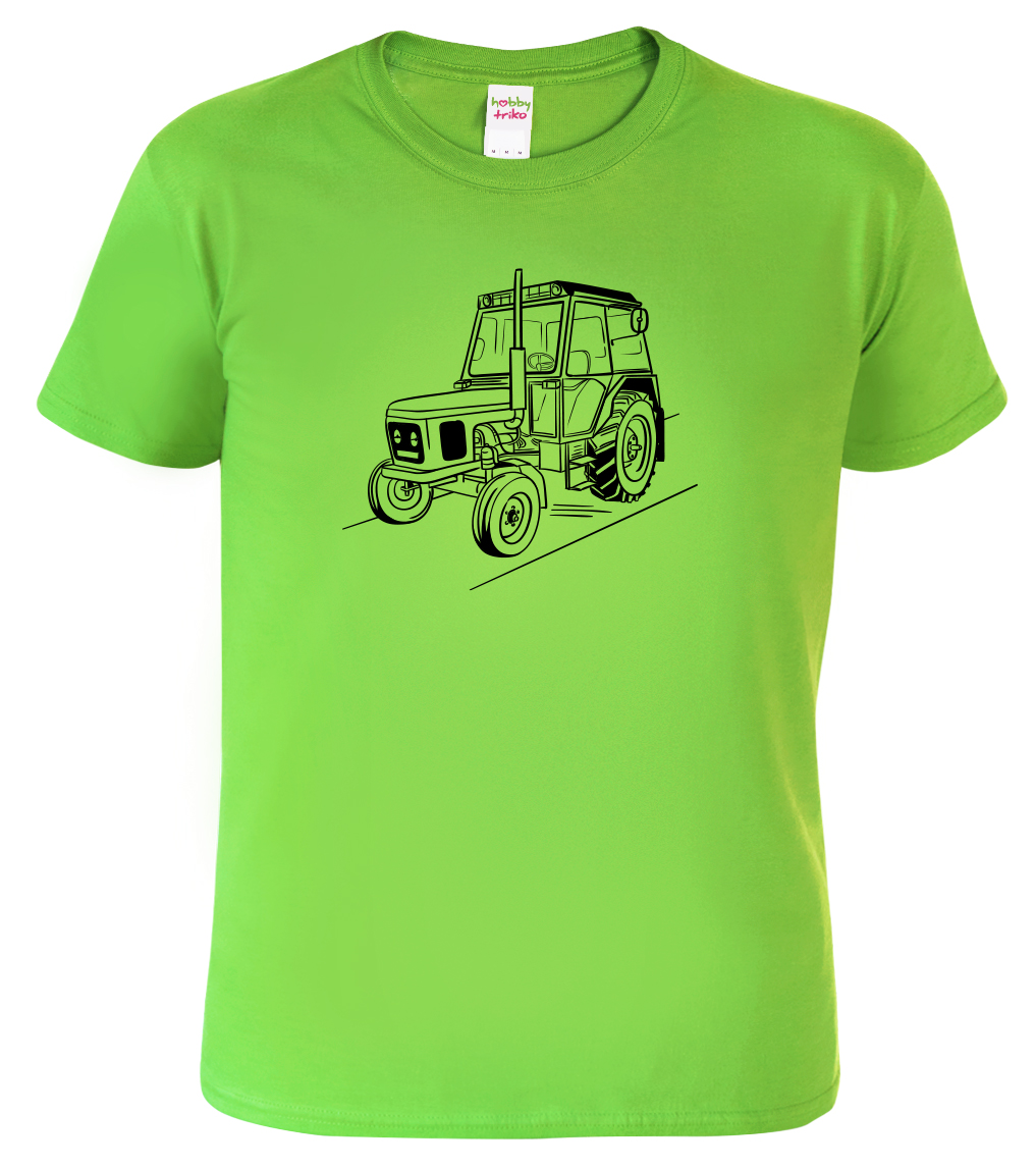 Dětské tričko s traktorem - Český traktor Velikost: 12 let / 158 cm, Barva: Apple Green (92), Délka rukávu: Krátký rukáv