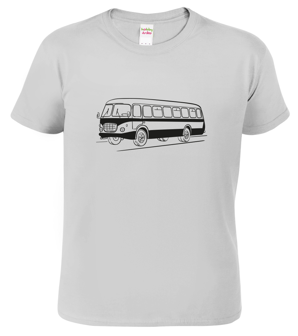 Tričko s autobusem - Autobus RTO Velikost: XL, Barva: Světle šedý melír (03), Střih: pánský