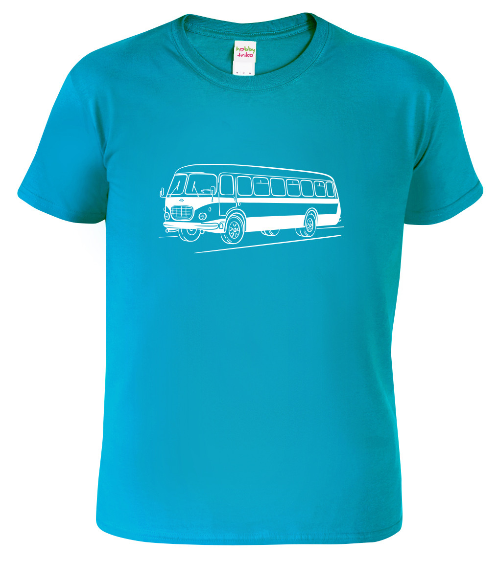 Tričko s autobusem - Autobus RTO Velikost: XL, Barva: Tyrkysová (44), Střih: pánský