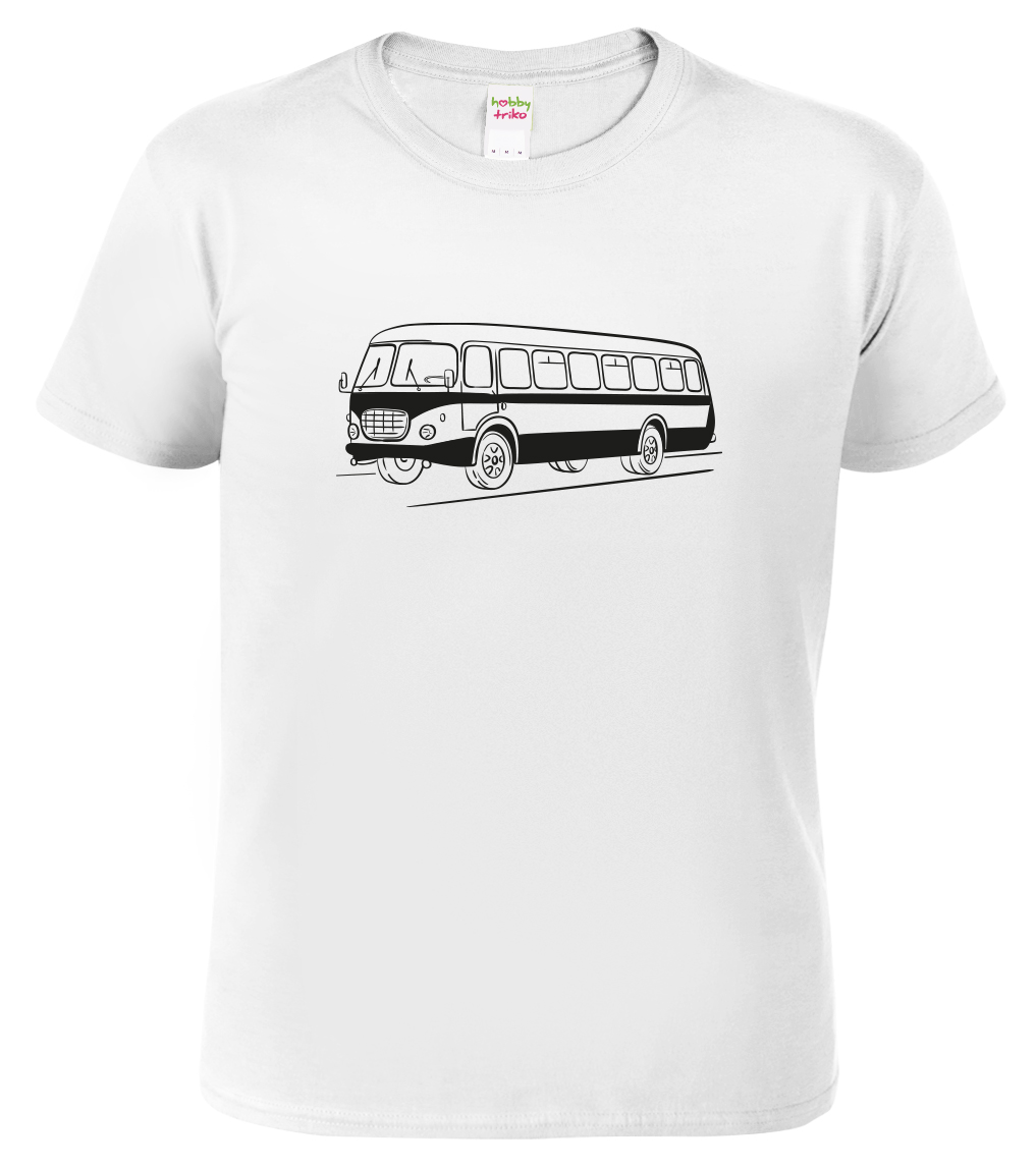 Dětské tričko s autobusem - Autobus RTO Velikost: 8 let / 134 cm, Barva: Bílá (00), Délka rukávu: Krátký rukáv