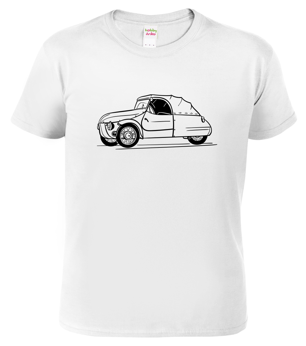 Pánské tričko s autem - Hadrák Velikost: S, Barva: Bílá (00), Střih: pánský