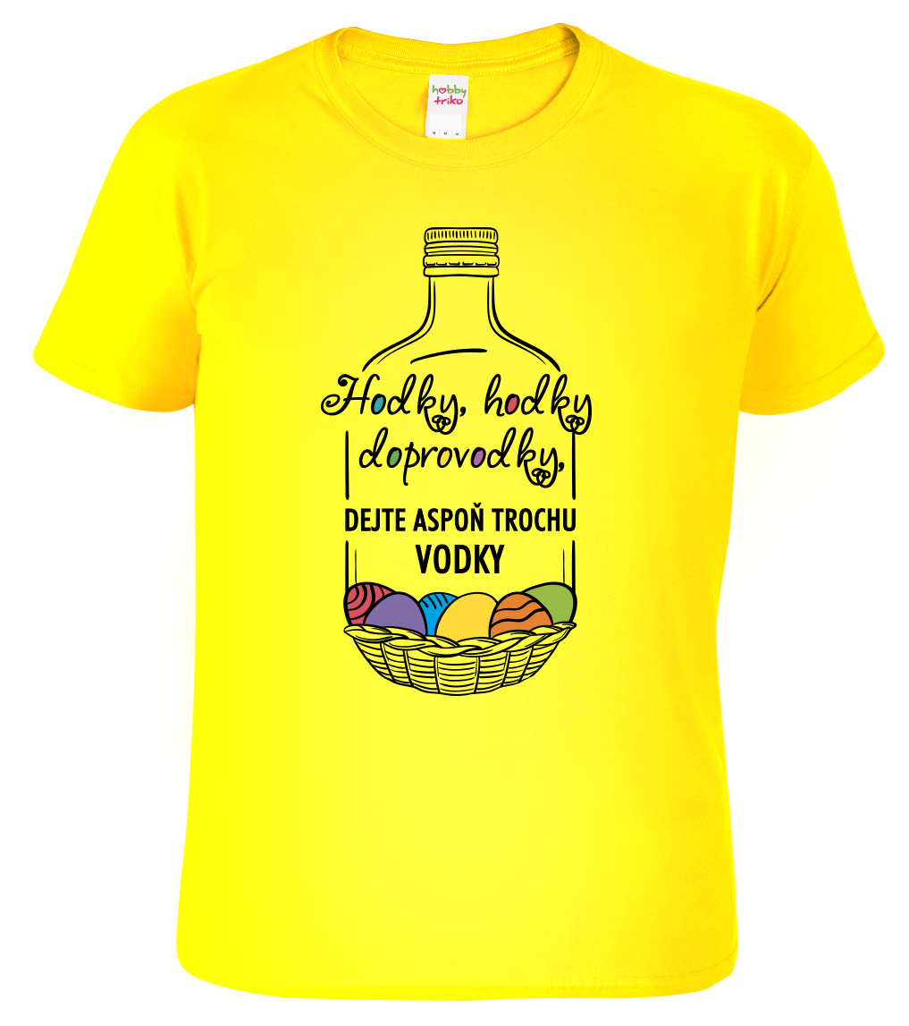 Velikonoční tričko - Hodky, hodky doprovodky Velikost: 2XL, Barva: Žlutá (04)