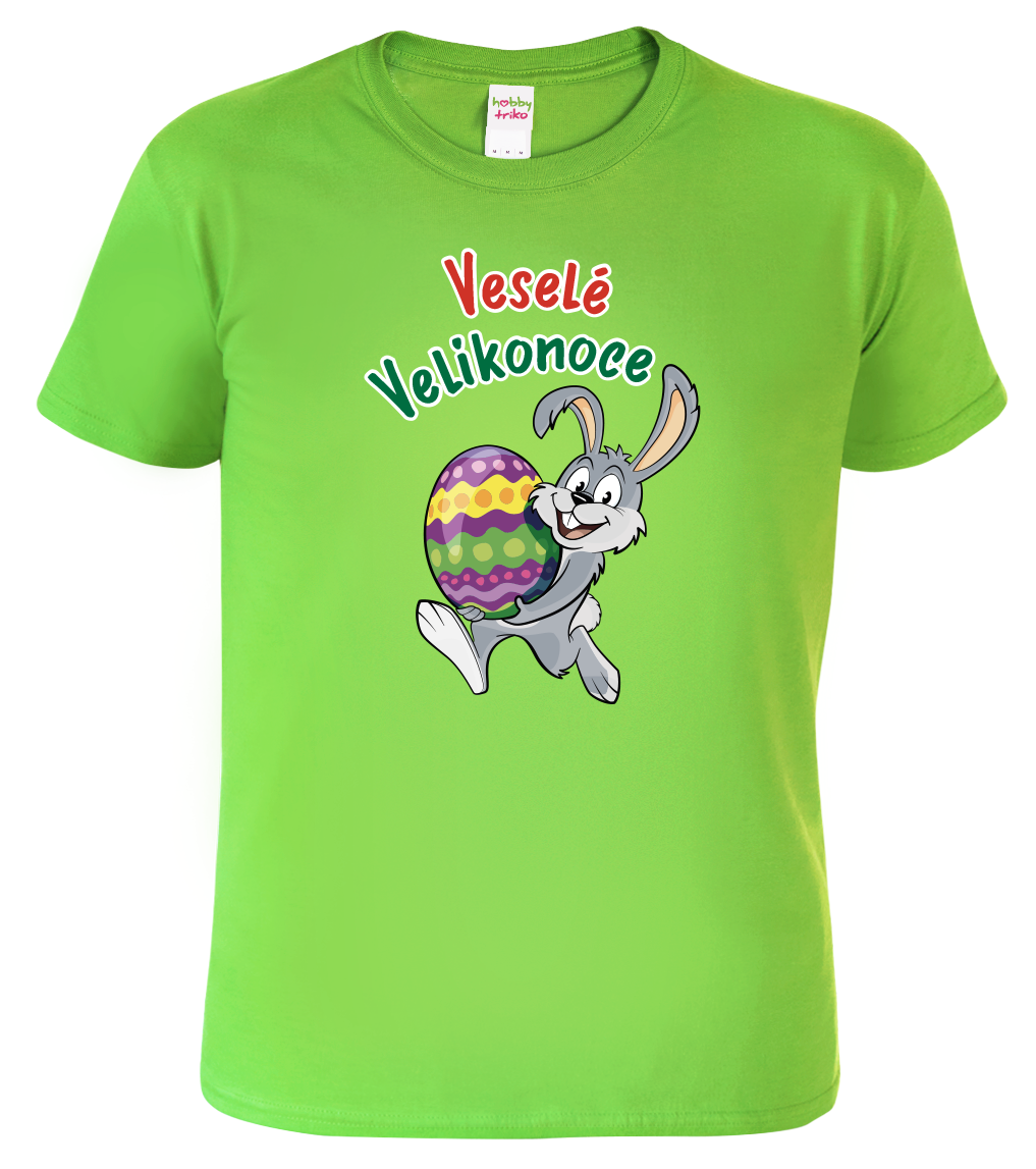 Dětské velikonoční tričko - Veselé Velikonoce Velikost: 10 let / 146 cm, Barva: Apple Green (92)