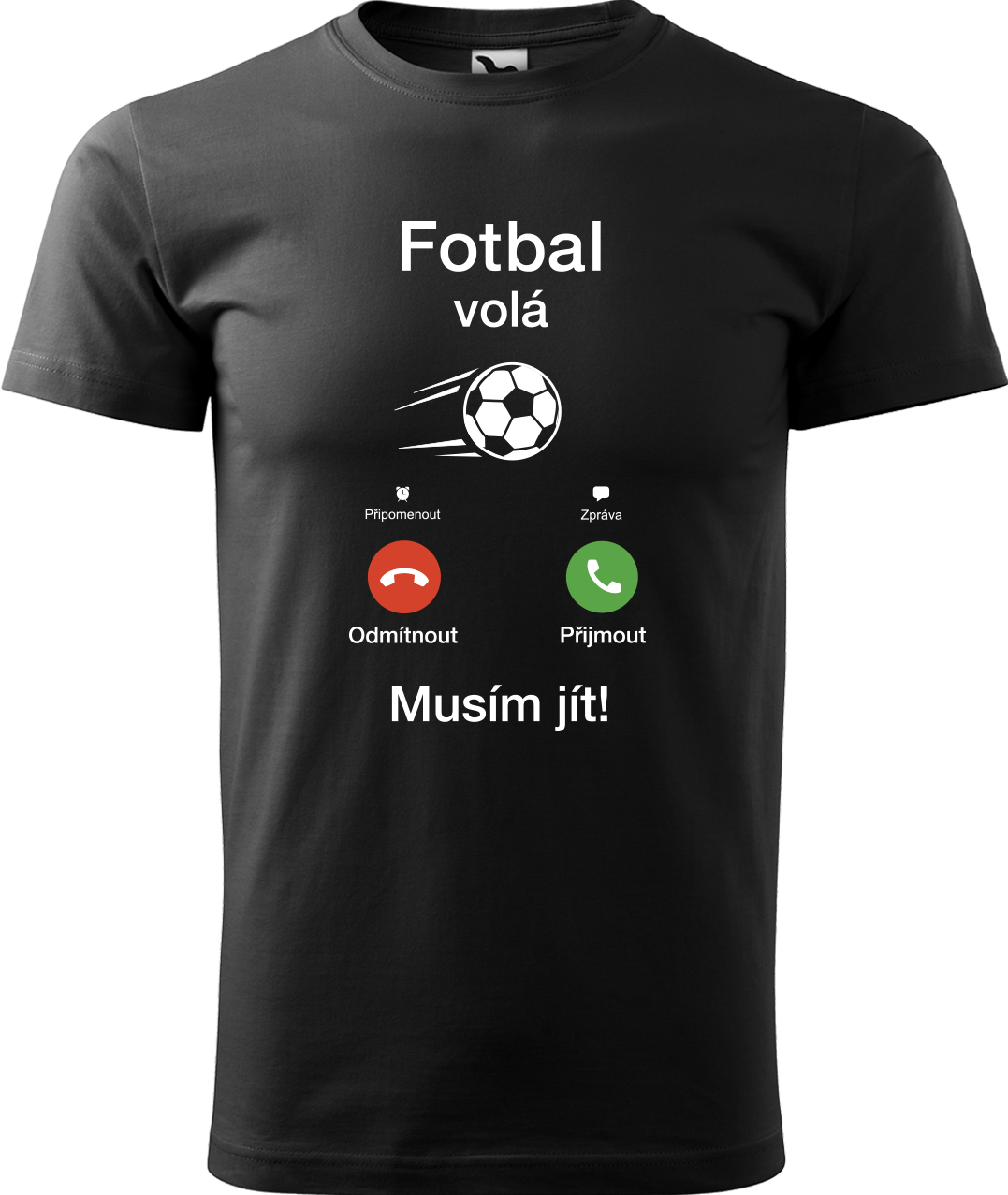 Tričko pro fotbalistu - Fotbal volá Velikost: M, Barva: Černá (01)