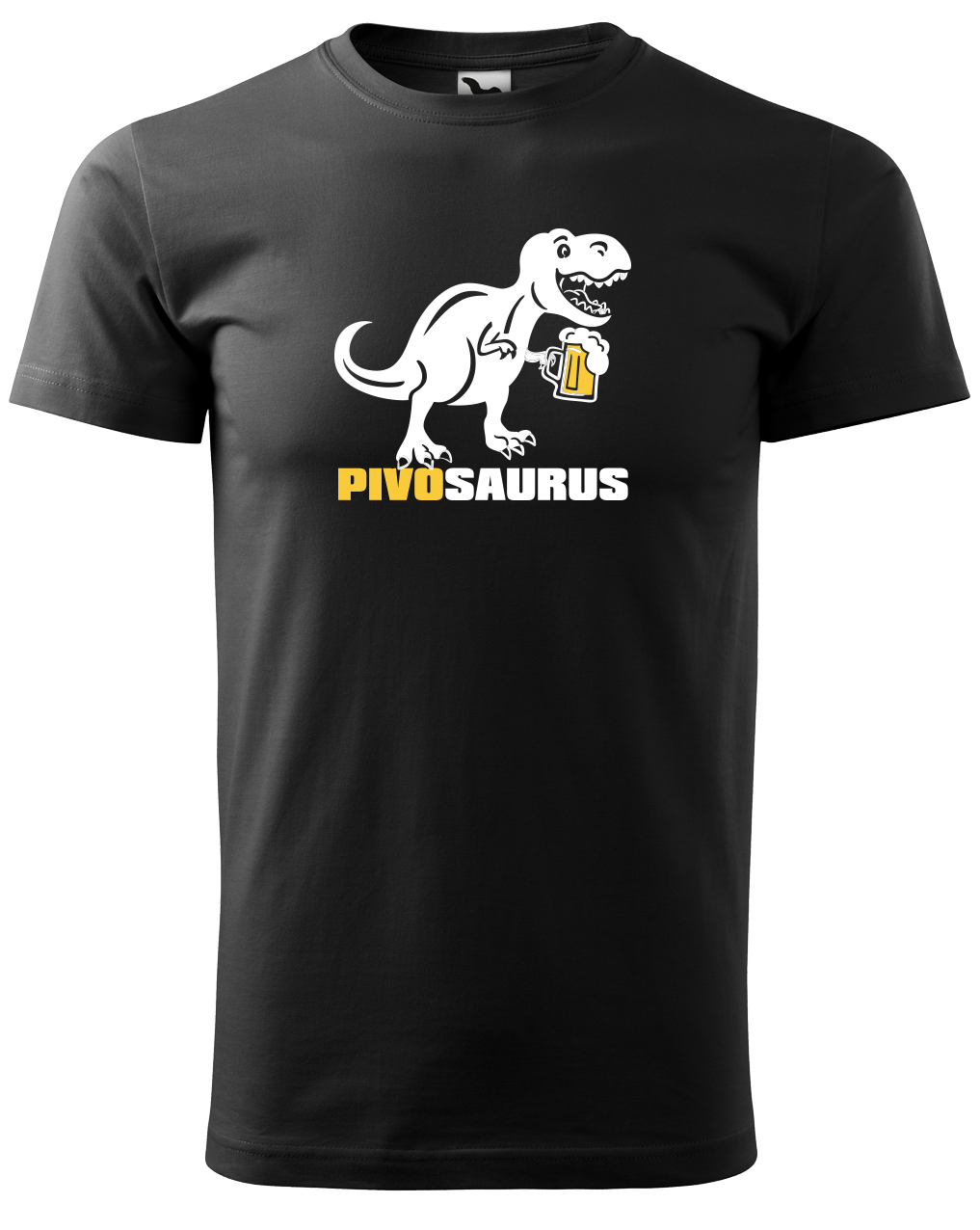 Vtipné tričko - Pivosaurus Velikost: L, Barva: Černá (01)