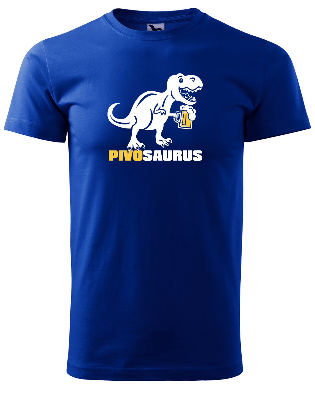 Vtipné tričko - Pivosaurus Velikost: 4XL, Barva: Královská modrá (05)