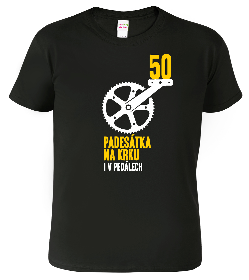 Pánské tričko pro cyklistu - Padesátka na krku (SLEVA) Velikost: S