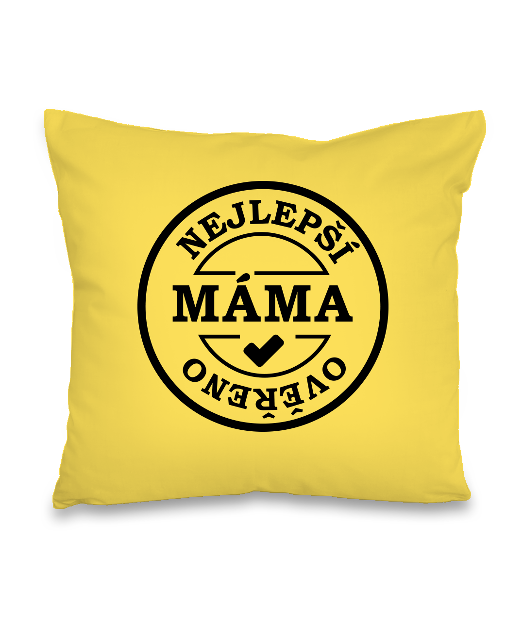 Polštář pro maminku - Nejlepší máma Barva: Žlutá