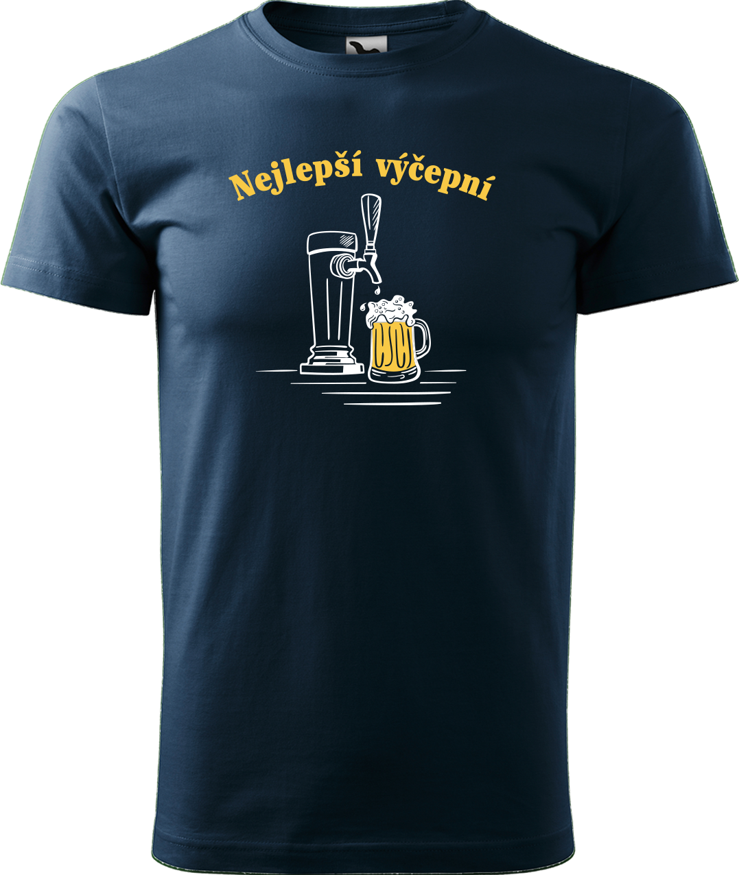Pivní tričko - Nejlepší hospodskej Velikost: XL, Barva: Námořní modrá (02)