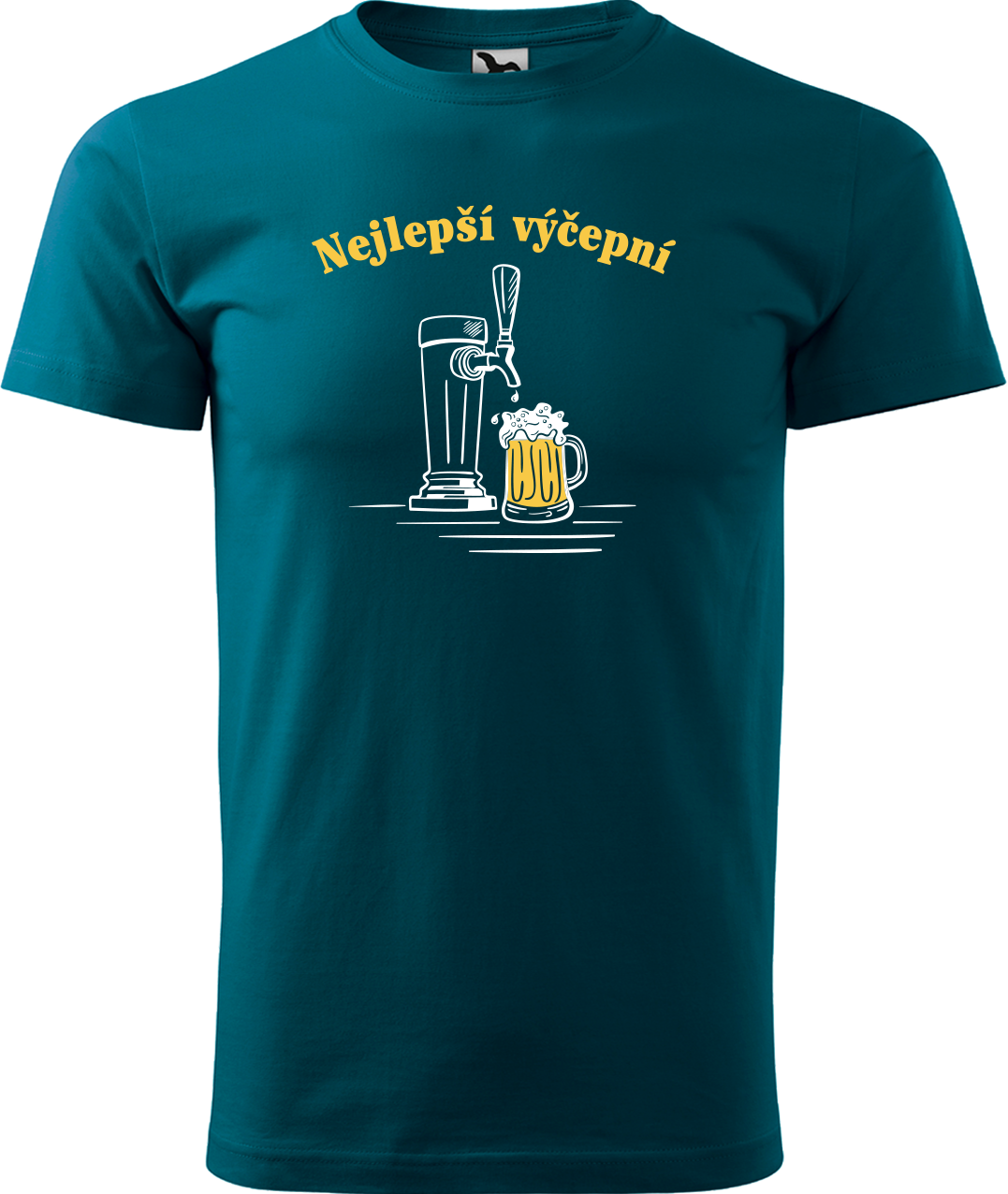Pivní tričko - Nejlepší hospodskej Velikost: L, Barva: Petrolejová (93)