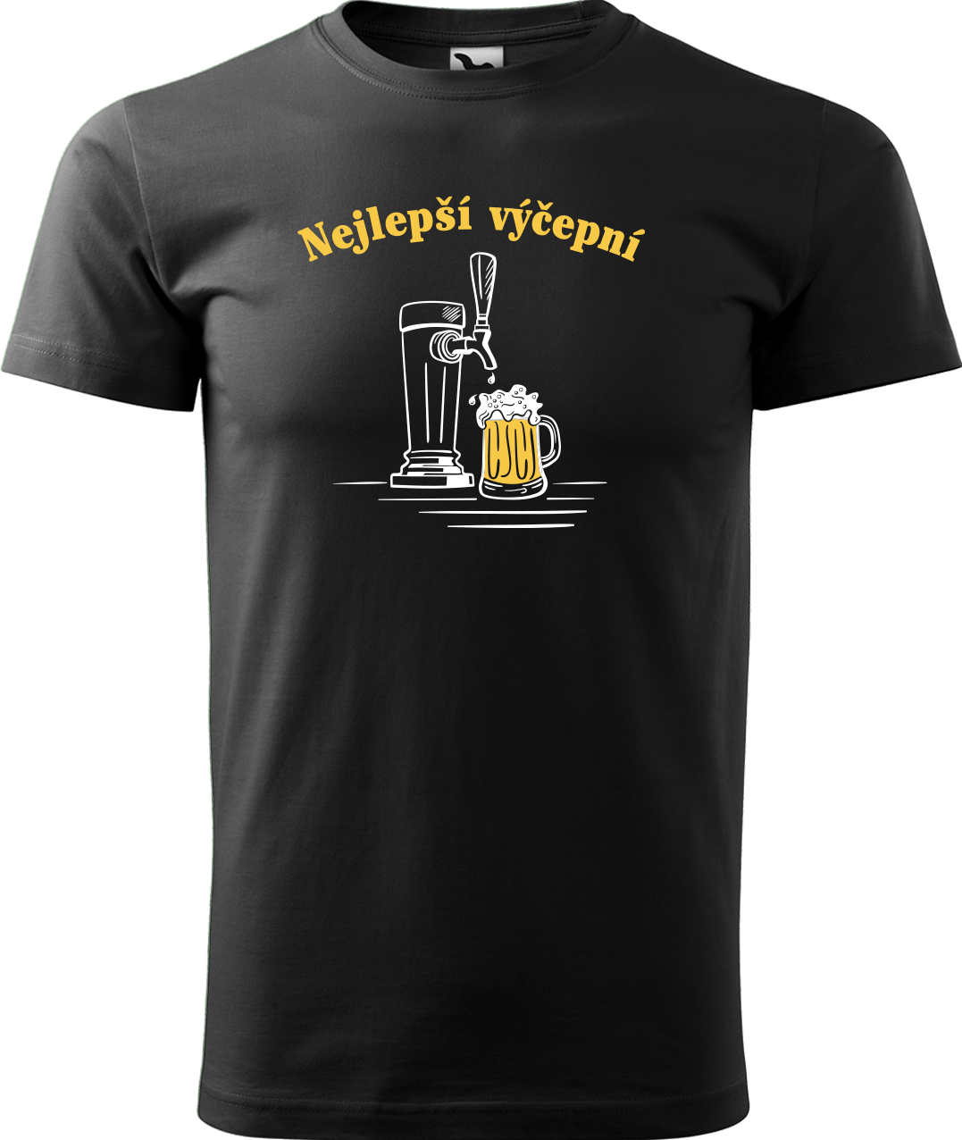 Pivní tričko - Nejlepší hospodskej Velikost: S, Barva: Černá (01)