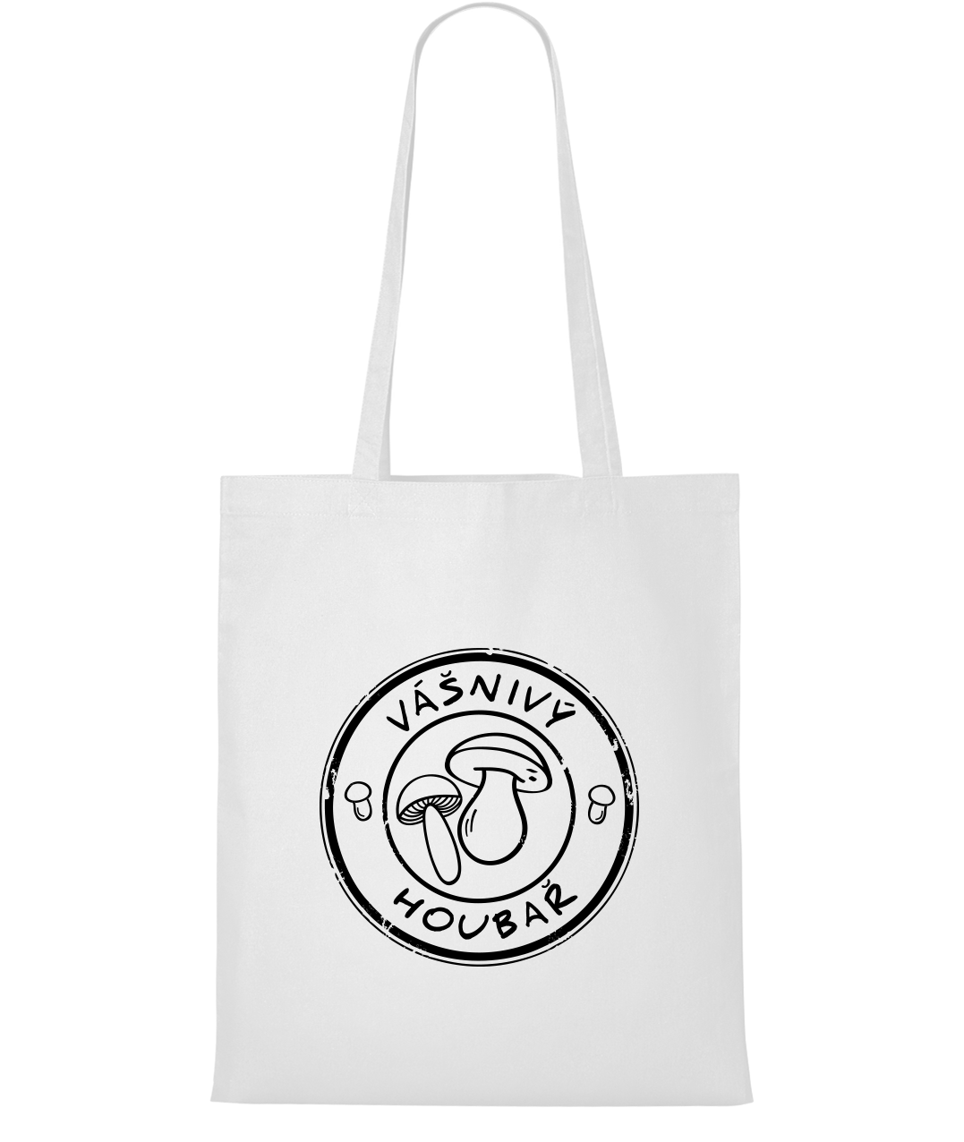 Nákupní taška - Vášnivý houbař Barva: Bílá