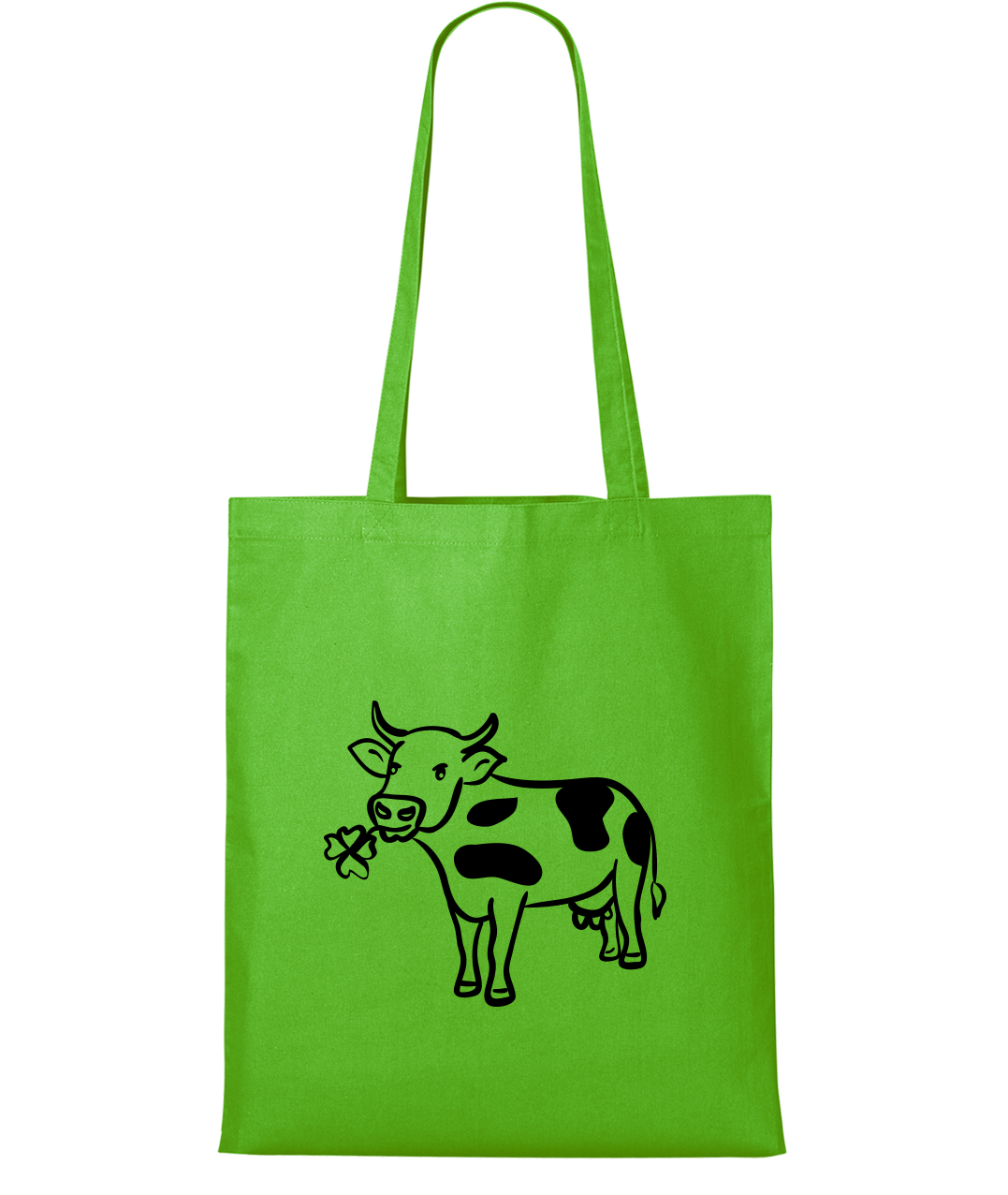 Nákupní taška - Kráva Barva: Apple Green