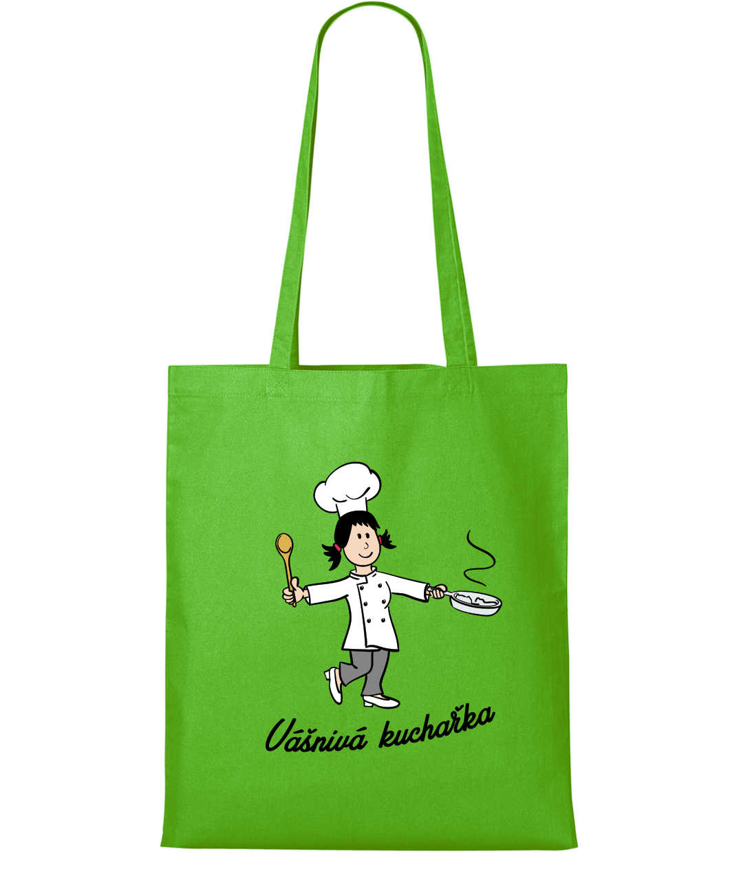 Nákupní taška -Vášnivá kuchařka Barva: Apple Green
