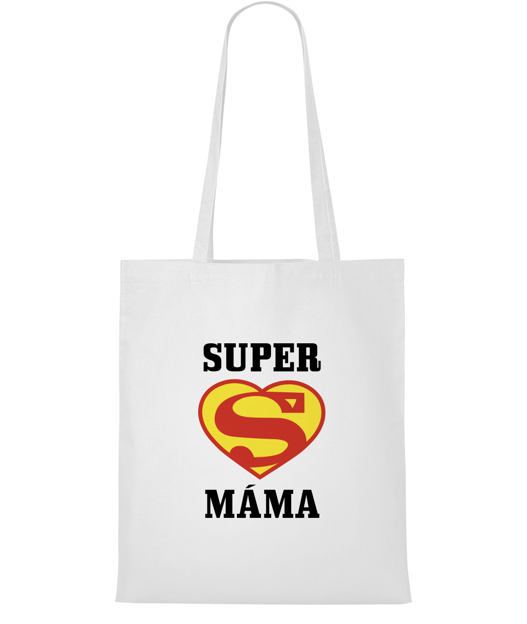 Nákupní taška - Super máma Barva: Bílá