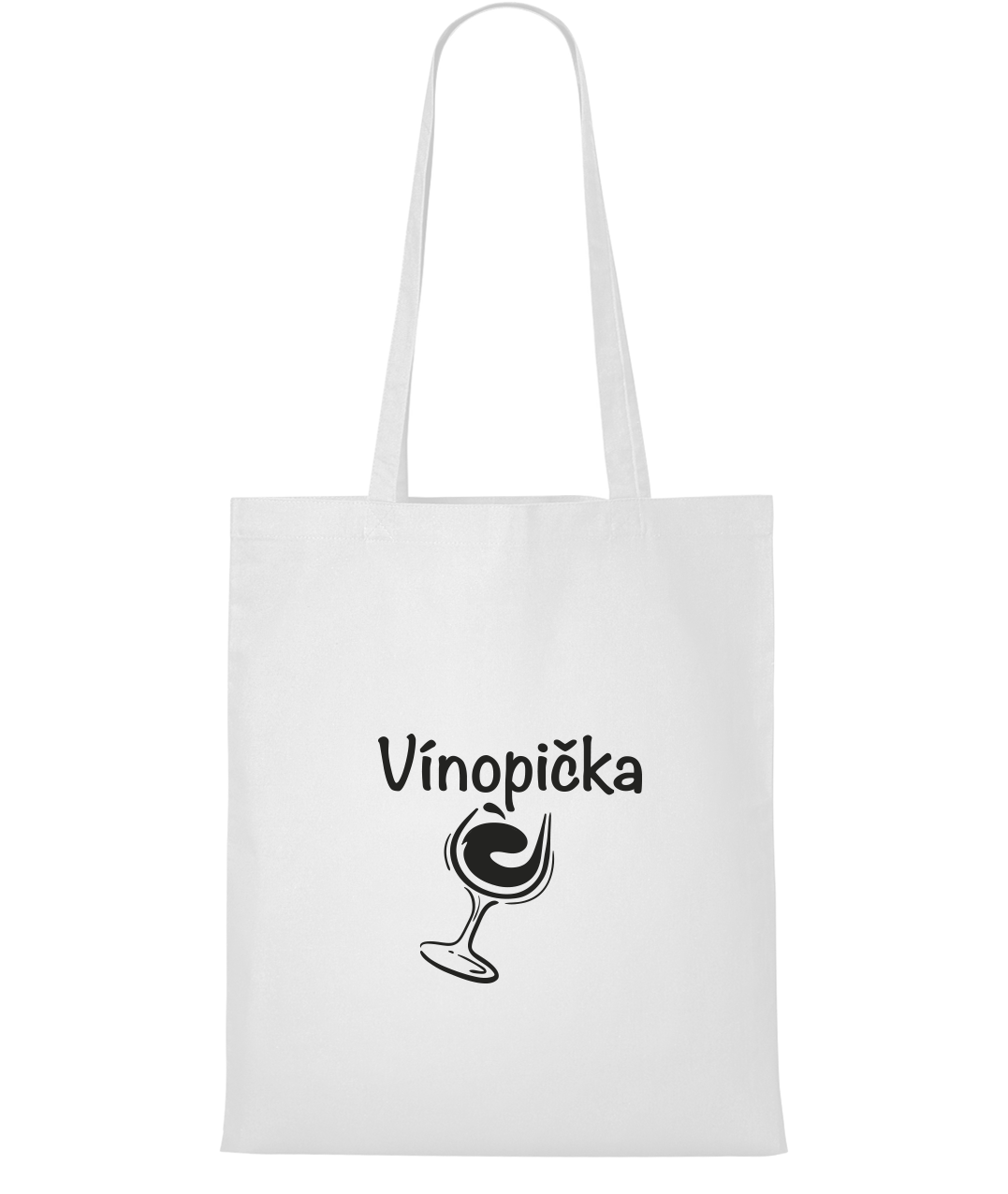 Nákupní taška - Vínopička Barva: Bílá