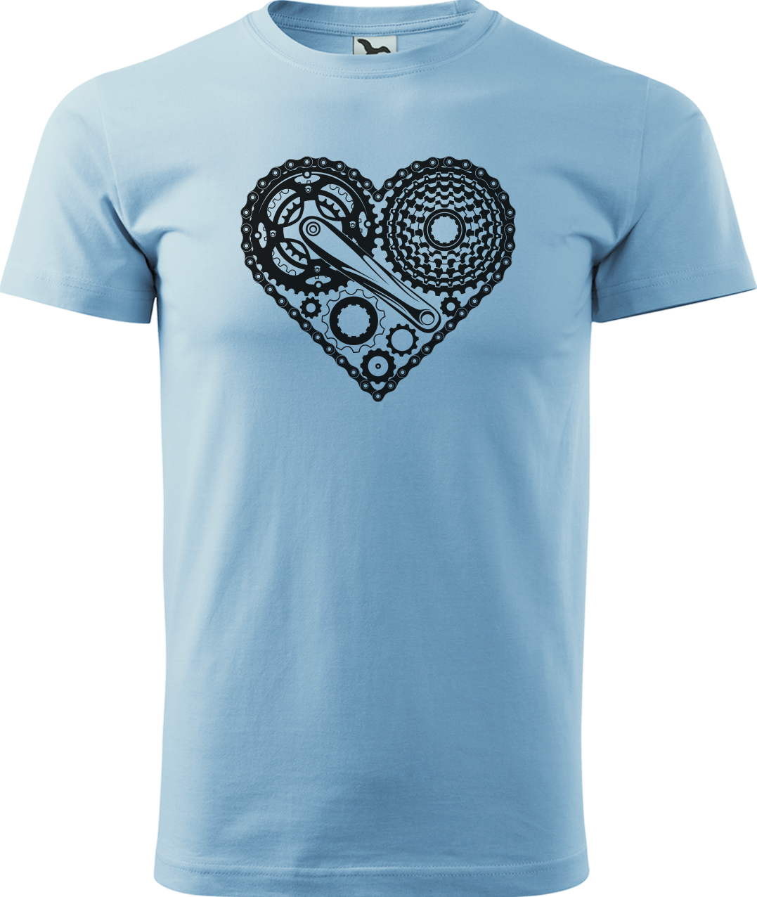 Pánské tričko pro cyklistu - Cyklosrdce Velikost: L, Barva: Nebesky modrá (15)