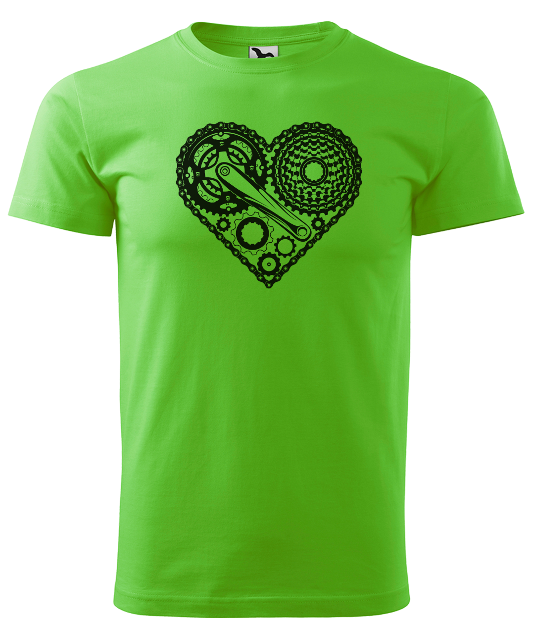Dětské tričko pro cyklistu - Cyklosrdce Velikost: 4 roky / 110 cm, Barva: Apple Green (92)