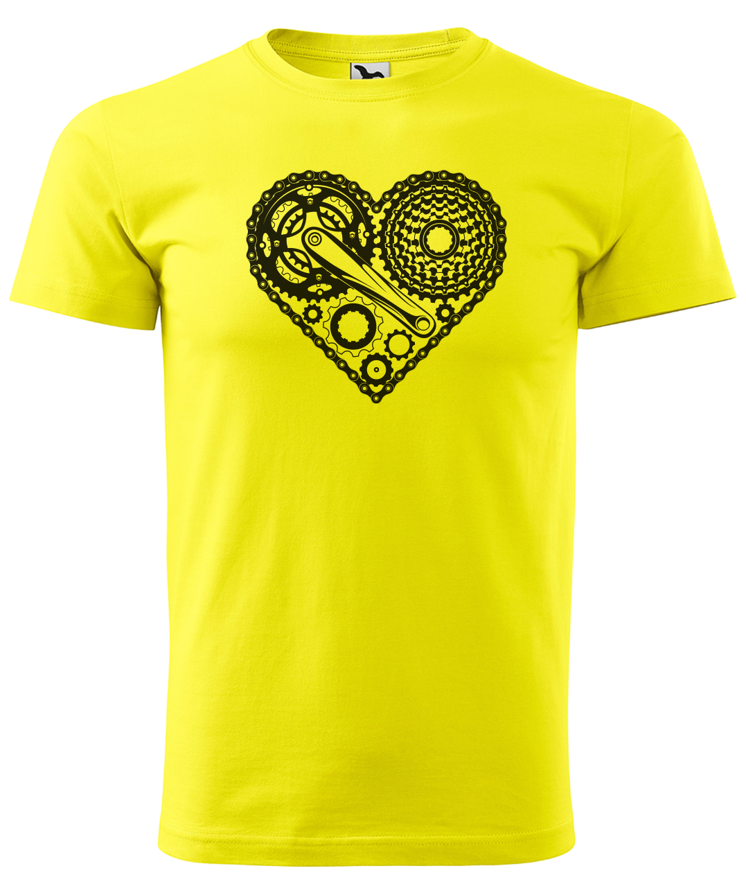 Dětské tričko pro cyklistu - Cyklosrdce Velikost: 4 roky / 110 cm, Barva: Žlutá (04)