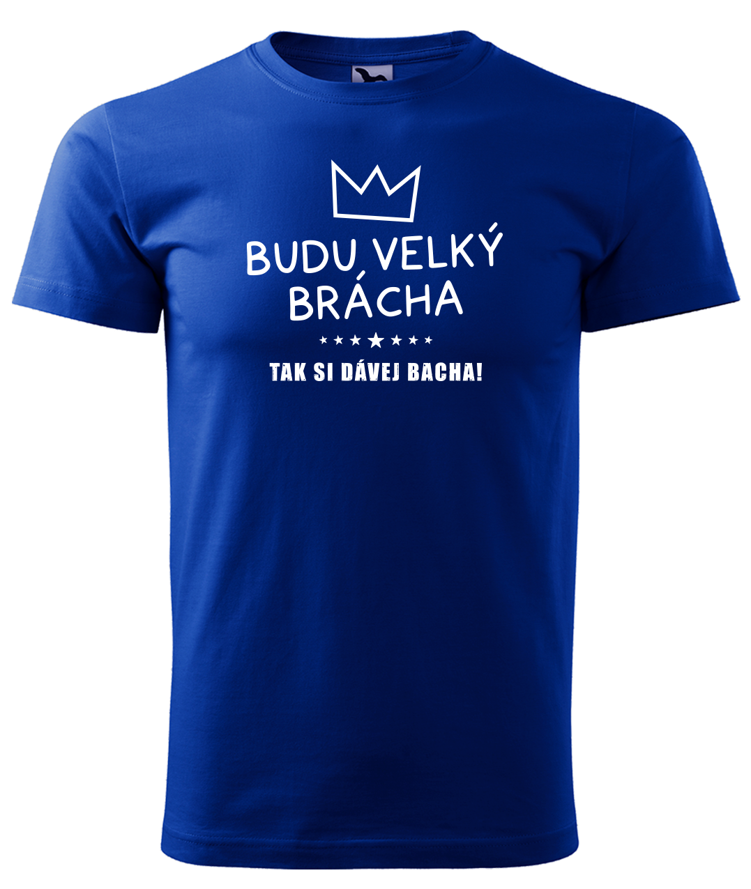 Dětské tričko pro bráchu - Budu velký brácha, tak si dávej bacha Velikost: 4 roky / 110 cm, Barva: Královská modrá (05)