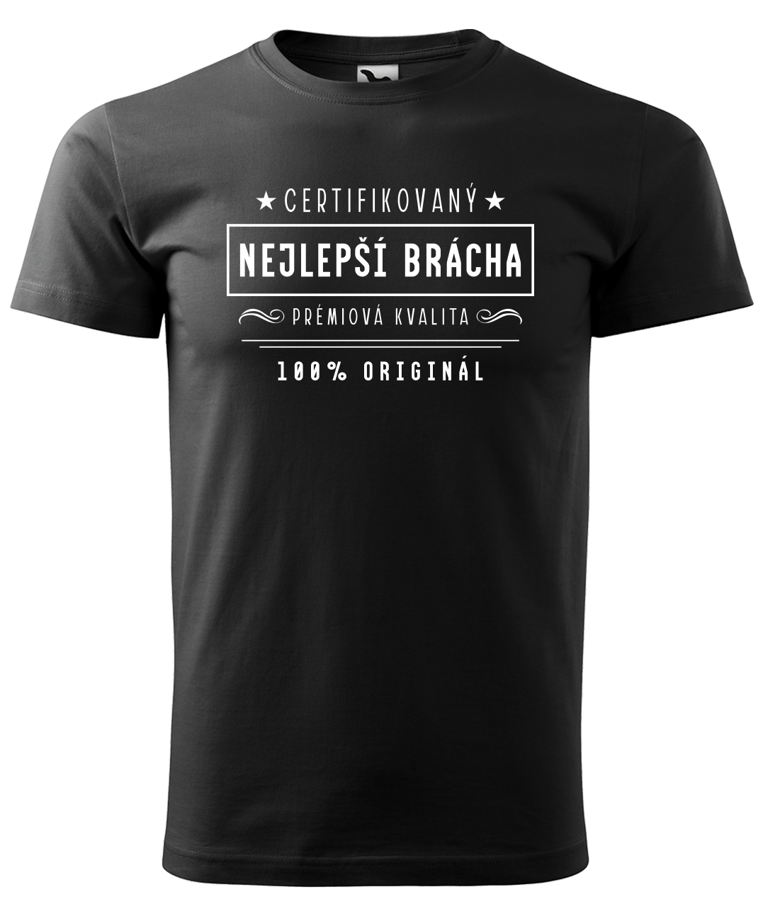 Dětské tričko pro bráchu - Nejlepší brácha Velikost: 6 let / 122 cm, Barva: Černá (01)