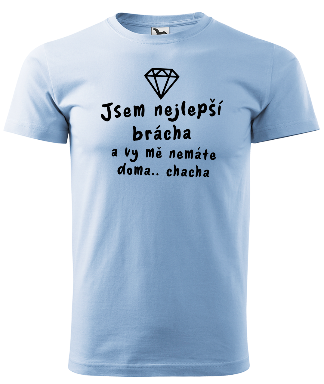 Dětské tričko pro bráchu - Jsem nejlepší brácha Velikost: 12 let / 158 cm, Barva: Nebesky modrá (15)